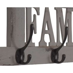 Knager�kke Family med 4 knager - antik gr� knager�kke - entrem�bel