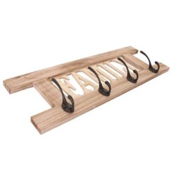 Knager�kke Family med 4 knager - natur brun knager�kke - entrem�bel