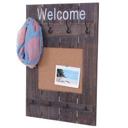 Garderobe med opslagstavle - knager�kke - antik brun entrem�bel