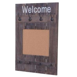 Garderobe med opslagstavle - knager�kke - antik brun entrem�bel