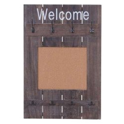 Garderobe med opslagstavle - knager�kke - antik brun entrem�bel