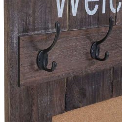 Garderobe med opslagstavle - knager�kke - antik brun entrem�bel