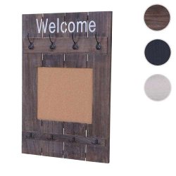 Garderobe med opslagstavle - knager�kke - antik brun entrem�bel