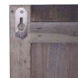 Garderobe med opslagstavle - knager�kke - antik m�rkegr� entrem�bel