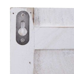 Garderobe med 2 hylder - knager�kke med 4 knager - antik hvid entrem�bel