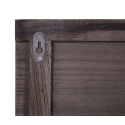 Garderobe med spejl - brun knager�kke med 5 knager - entrem�bel