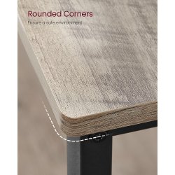 K�kken� i industrielt design med hylder - gr� beige 120x60x90