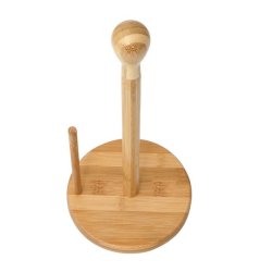 Kkkenrulleholder i bambus - holder til kkkenrulle - 34x16x16 cm