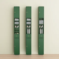 Badevrelsesskab med hylder, skabe og skuffe - grn 180x20x20