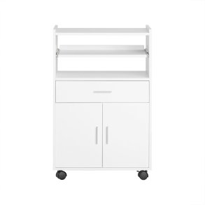 Kkkenvogn, rullebord og kkken p hjul, skab, hylder, hvid