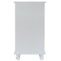 Kommode - farverig sengebord med 4 skuffer i antik vintage look