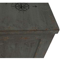 Kommode med 2 skuffer - kommode i antik vintage look 80 x 79 x 40 cm