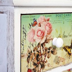 Kommode - vintage antik kommode med 9 skuffer 60 x 79 x 30 cm