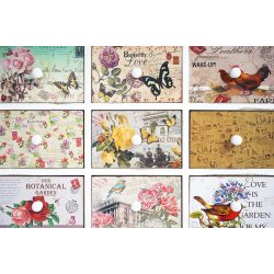 Kommode - vintage antik kommode med 9 skuffer 60 x 79 x 30 cm