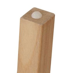 Kommode - hvidt sengebord i retro design med 2 skuffer - 59 x 40 x 30 cm