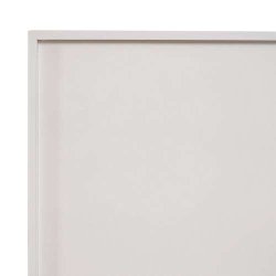 Kommode - hvidt sengebord i retro design med 2 skuffer - 59 x 40 x 30 cm