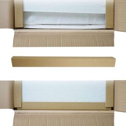 Kommode - hvidt sengebord i retro design med 2 skuffer - 59 x 40 x 30 cm