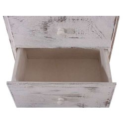 Kommode med 2 skuffer og skab - hvid antik vintage kommode 81 x 40 x 32