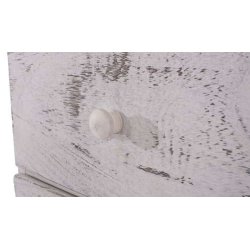 Kommode med 2 skuffer og skab - hvid antik vintage kommode 81 x 40 x 32