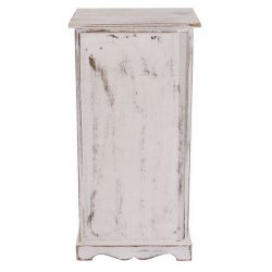 Kommode med 2 skuffer og skab - hvid antik vintage kommode 81 x 40 x 32