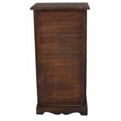 Kommode med 2 skuffer og skab - brun antik vintage kommode 81 x 40 x 32