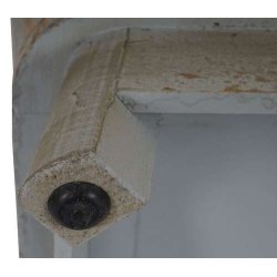 Kommode med 3 skuffer i antik vintage look 74 x 70 x 36 cm