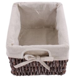 Kommode med 5 kurveskuffer i brun antik vintage look 90 x 25 x 28 cm