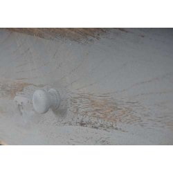 Kommode med skab og skuffe i antik vintage gr� look 63 x 35 x 29 cm