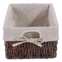 Kommode med 3 kurve, skuffe og skab - brun vintage antik kommode