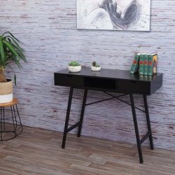 Konsolbord - sort sidebord 100 x 40 cm