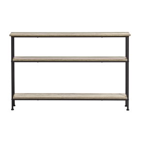 Konsolbord, smalt sidebord til entre og stue, brun 120x20x77