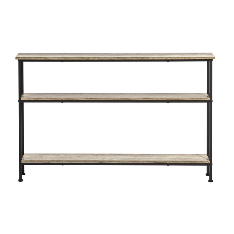 Konsolbord, smalt sidebord til entre og stue, brun 120x20x77