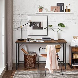 Skrivebord - computerbord - rustik brun 140 x 60 x 75 cm