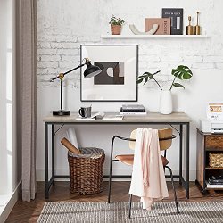 Skrivebord - computerbord - gr�/beige (greige) 140 x 60 x 75