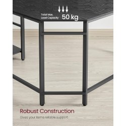 Hj�rneskrivebord - L-formet skrivebord - sort 138 x 138 x 76