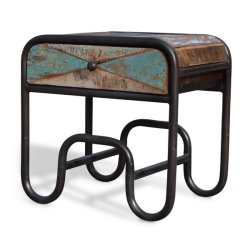 Sengebord Christiania Hip i genbrugstr - sidebord 50x40x50 cm