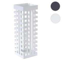 Paraplystativ - firkantet hvid paraplystativ og paraplyholder