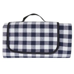 Picnickurv til 6 personer med picnict�ppe, vinglas og k�lerum