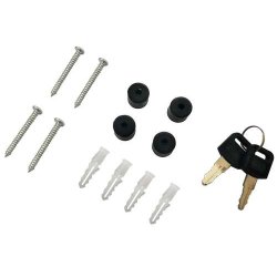 Postkasse med avisr�r - brevkasse med avisholder i sort/rustfrit st�l