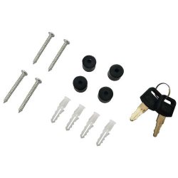 Postkasse med avisr�r - brevkasse med avisholder - sort