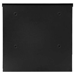 Postkasse med avisr�r - brevkasse med avisholder - sort