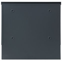 Postkasse med avisr�r - brevkasse med avisholder i antracit st�l
