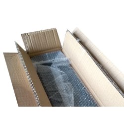 Postkasse med avisr�r - brevkasse med avisholder i hvid st�l