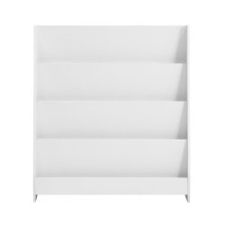 Reol, b�rnebogreol med hylder, leget�jsreol og bogreol, hvid