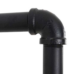 Vghngt reol i industrielt design - bogreol - hvid gulvreol 165x80x28