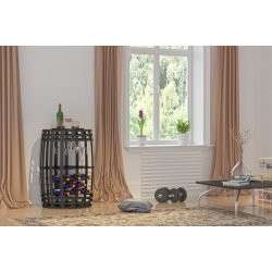 Factoria vintnde bar i metal - Rosey-Factoria barskab og vinreol