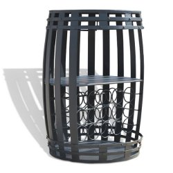 Factoria vintnde bar i metal - Rosey-Factoria barskab og vinreol