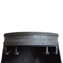 Vintnde bar i rustik sort mangotr - Rosey-Black barskab og vinreol