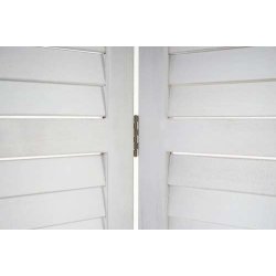 Rumdeler i tr� - antik vintage hvid sk�rmv�g/foldev�g 170 x 160 cm