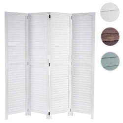 Rumdeler i tr� - antik vintage hvid sk�rmv�g/foldev�g 170 x 160 cm